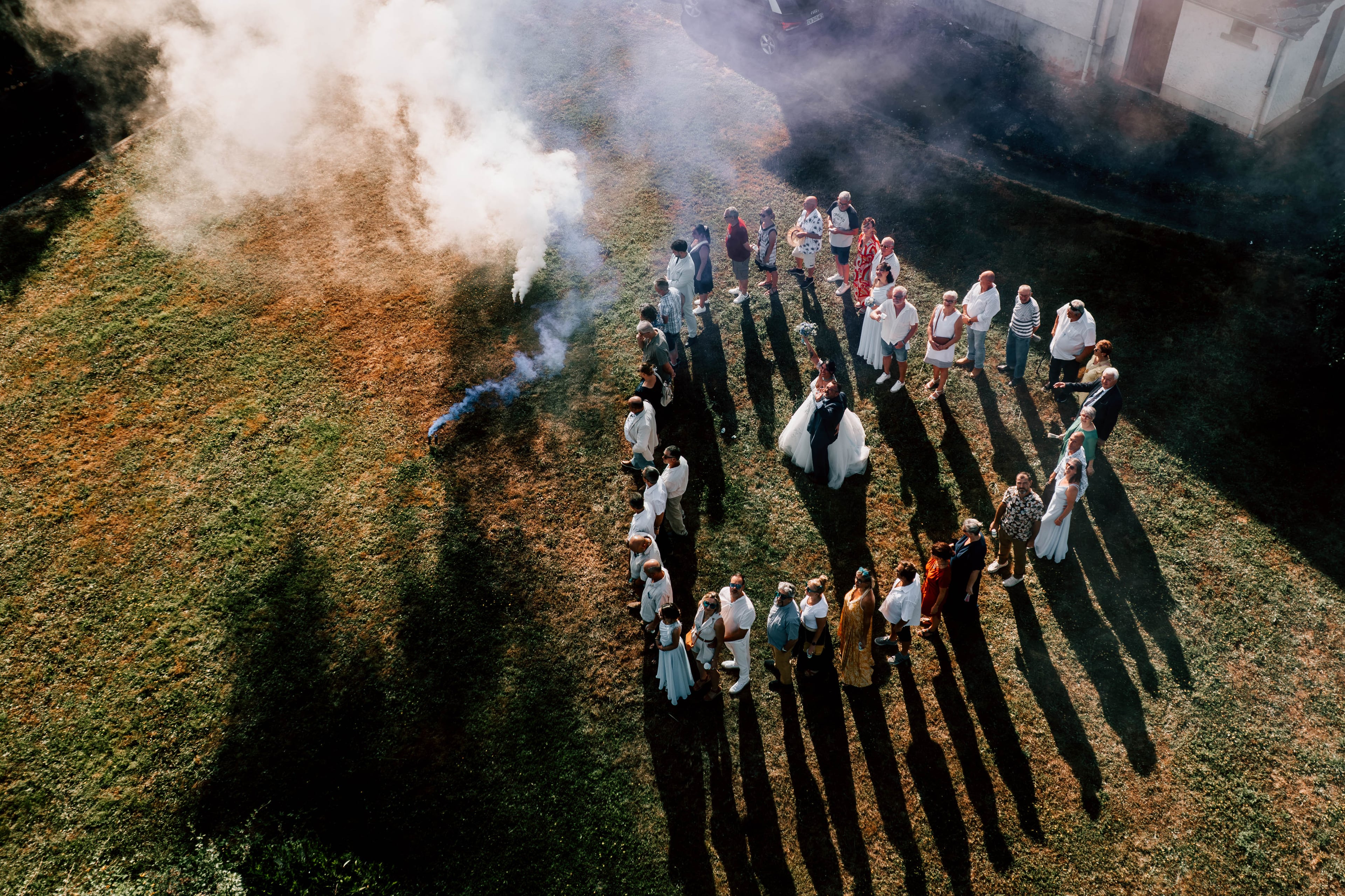 Couple Drone Coeur Mariage